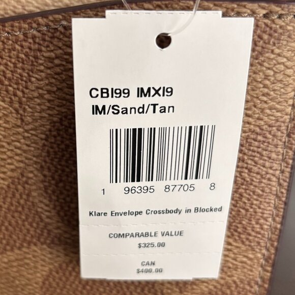 Klare Envelope Crossbody Bag In Blocked Signature Canvas NWT - Picture 11 of 11